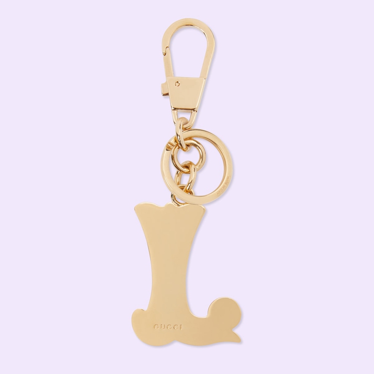 727975.JCFUG.8555.002.100.0000.Light Letter J Plexiglas keychain